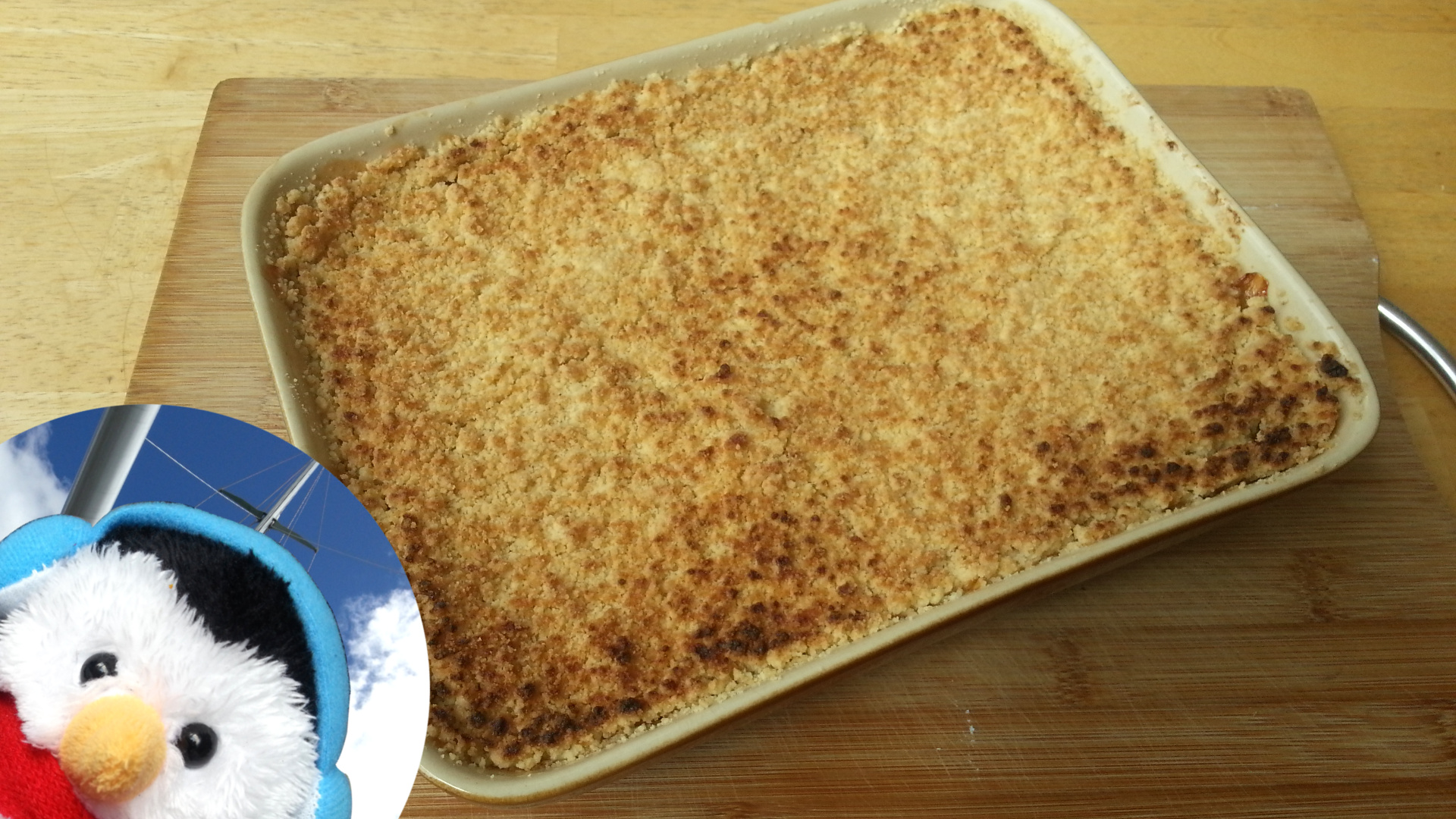 Watch our "Apple Crumble" video and add comments etc.