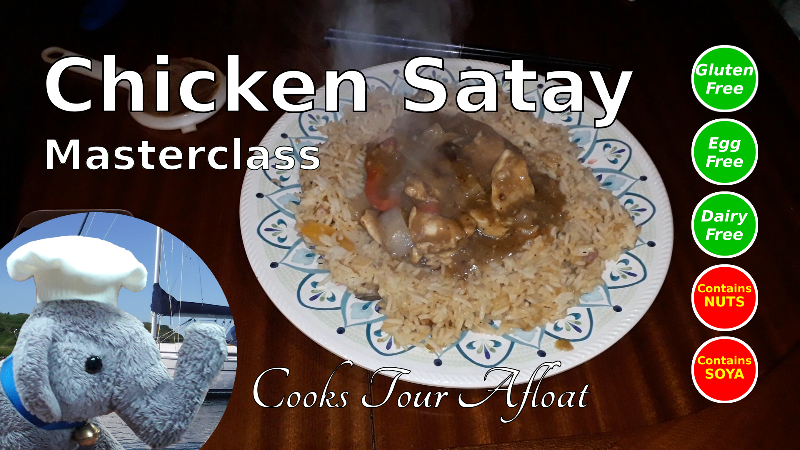 Watch our "Chicken Satay" video and add comments etc.